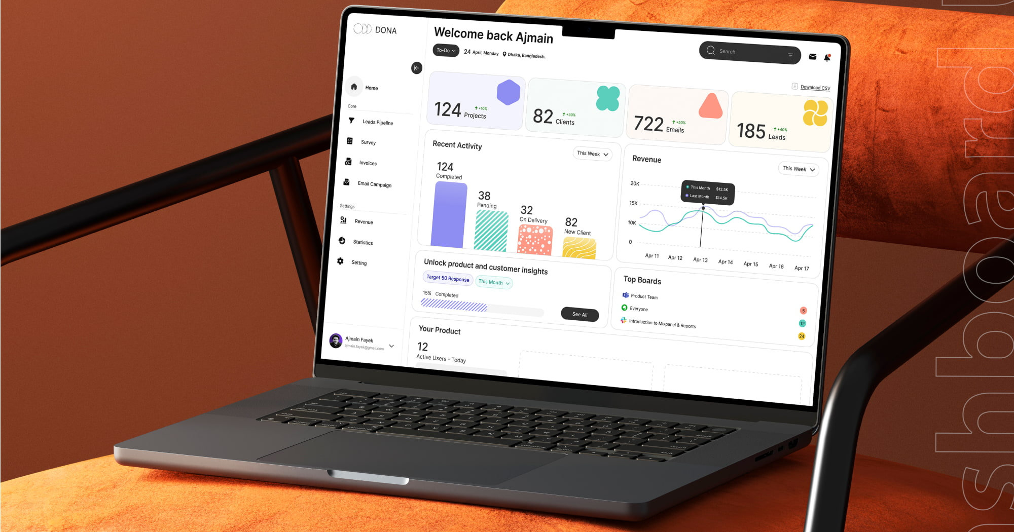 image of computer screens with data dashboards